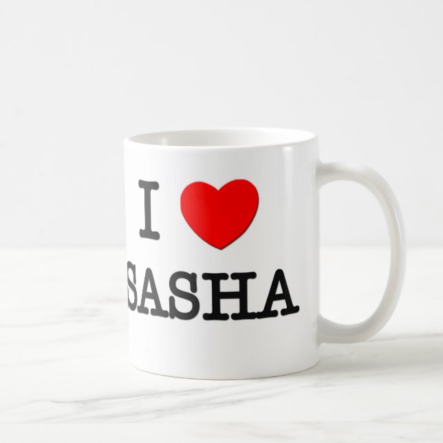 Jag älskar Sasha Kaffemugg (Höger)