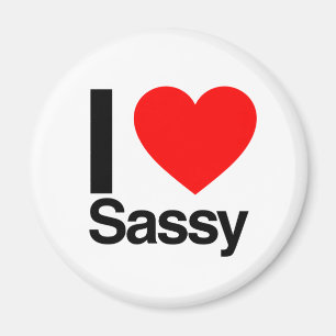 jag älskar sassy magnet
