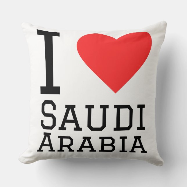 Jag älskar Saudiarabien  Kudde (Framsida)