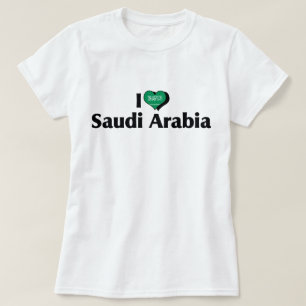 Jag älskar saudiarabiens flagga skjorta tröja