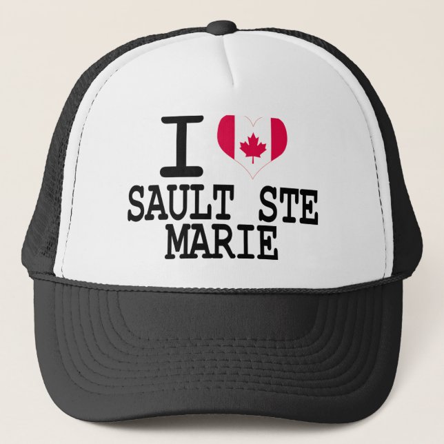 Jag älskar Sault Ste Marie Truckerkeps (Framsida)
