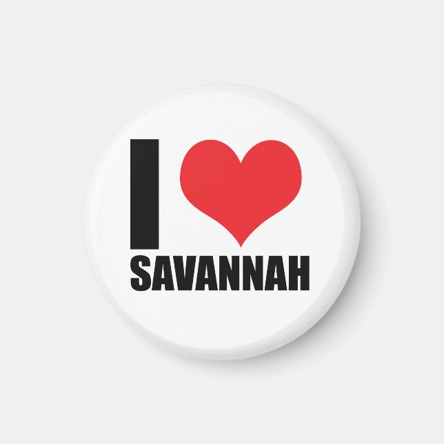 Jag älskar Savannah Magnet (Framsidan)