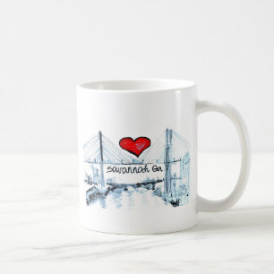 Jag älskar savannahen Ga Kaffemugg