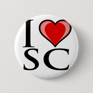 Jag älskar SC - South Carolina Knapp