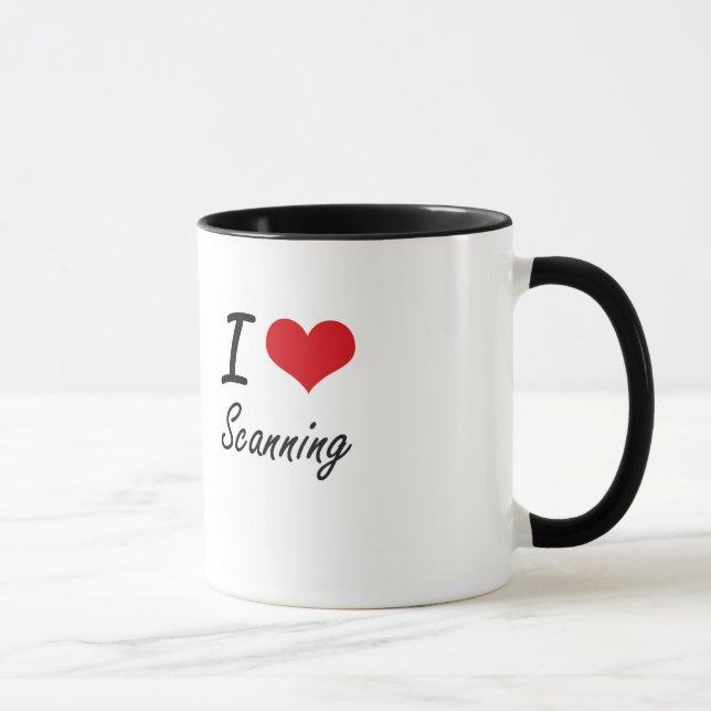 Jag älskar Scanning Mugg (Höger)