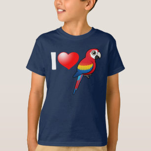 Jag älskar scharlakansröda Macaws Tröja