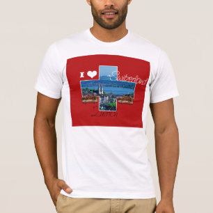 Jag älskar Schweiz T-shirt