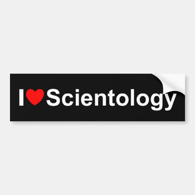 Jag älskar Scientology (för hjärta) Bildekal (Framsidan)