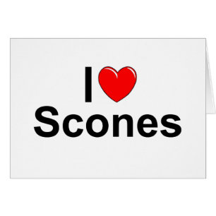 Jag älskar Scones (för hjärta) Hälsningskort