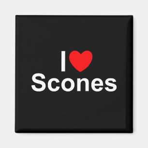 Jag älskar Scones (för hjärta) Magnet