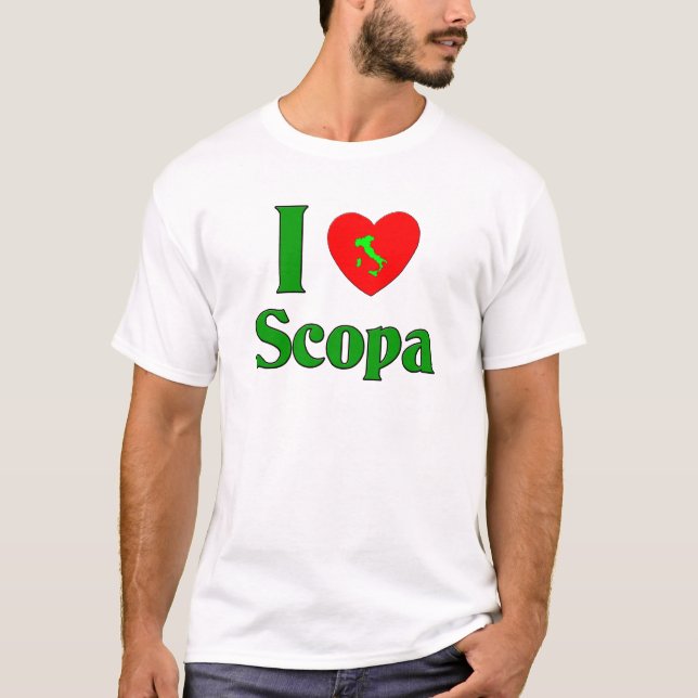 Jag älskar Scopa T-shirt (Framsida)