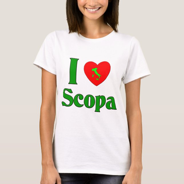 Jag älskar Scopa Tee (Framsida)