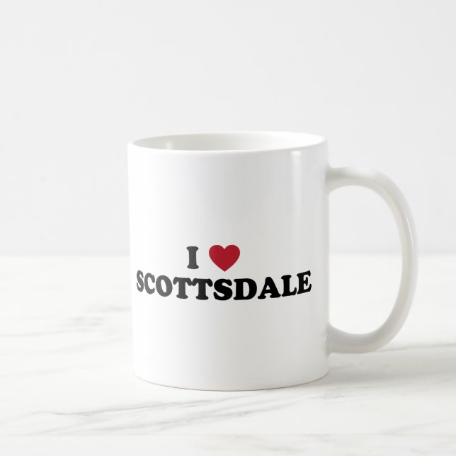 Jag älskar Scottsdale Arizona Kaffemugg (Höger)