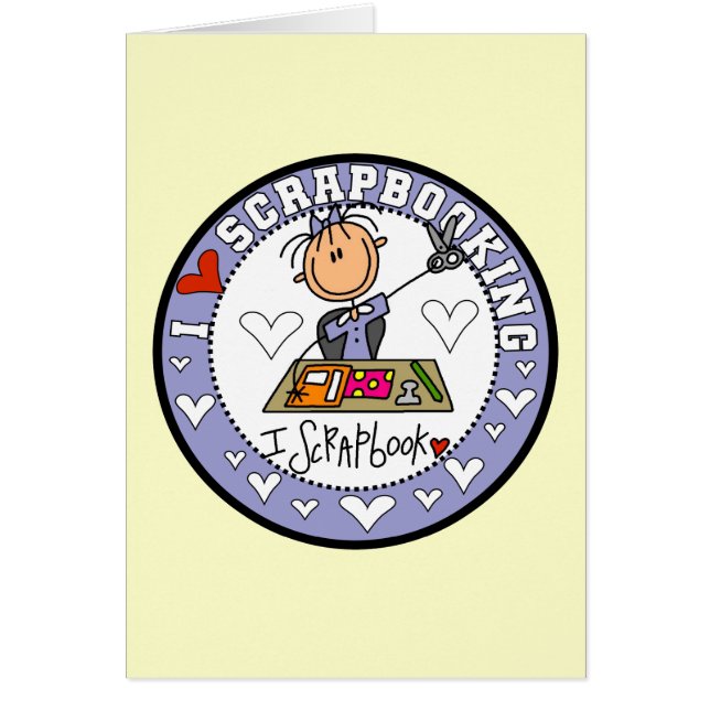 Jag älskar Scrapbooking OBS Kort (Framsidan)