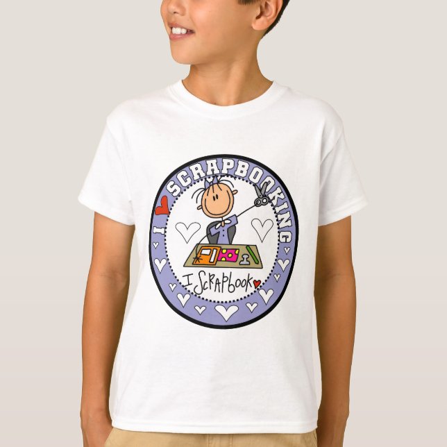 Jag älskar Scrapbooking T-shirts och presenter (Framsida)