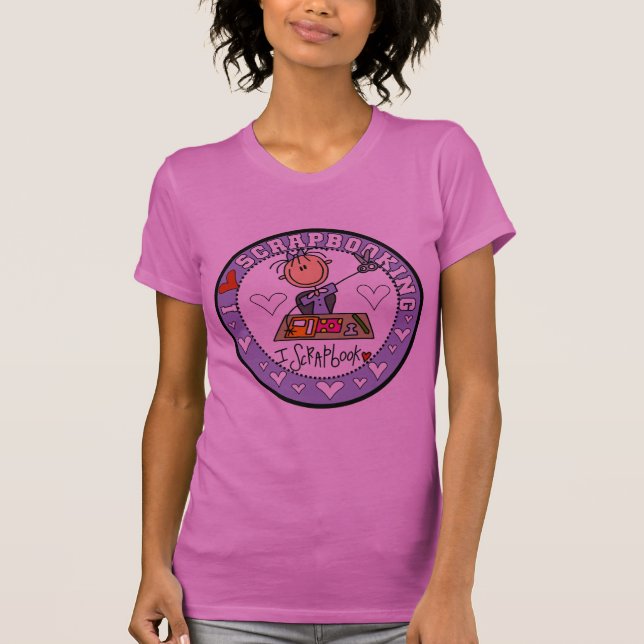Jag älskar Scrapbooking T-shirts och presenter (Framsida)