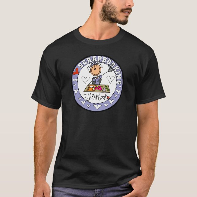 Jag älskar Scrapbooking T-shirts och presenter (Framsida)
