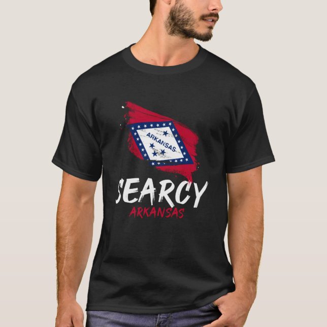 Jag älskar Searcy Arkansas Splatter Trip Semesterp T Shirt (Framsida)
