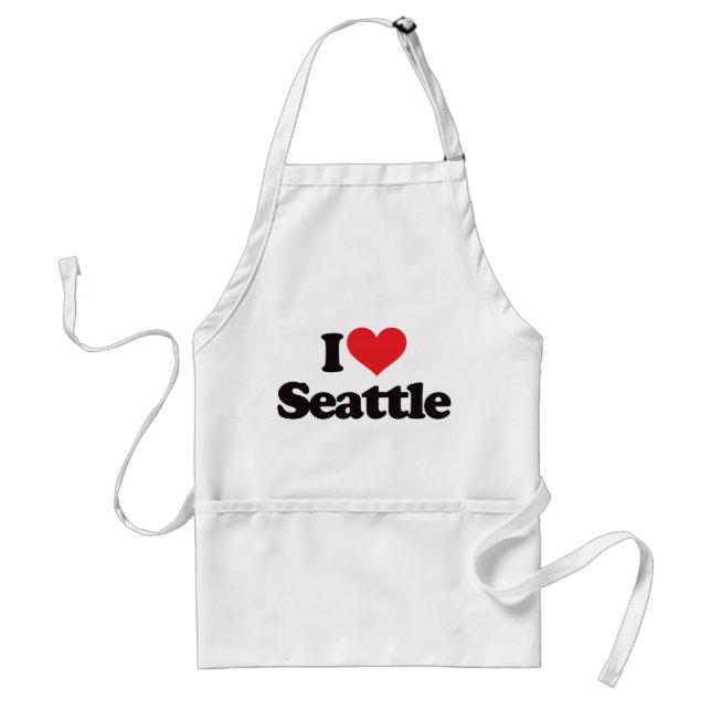 Jag älskar Seattle Förkläde (Framsidan)