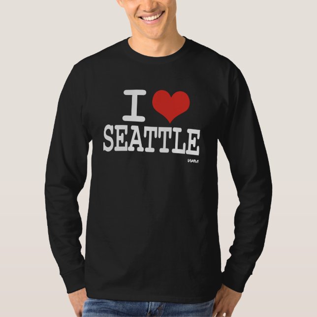 Jag älskar Seattle T Shirt (Framsida)