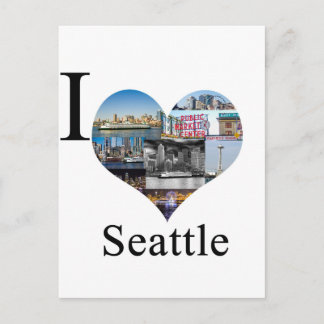 Jag älskar Seattle Vykort