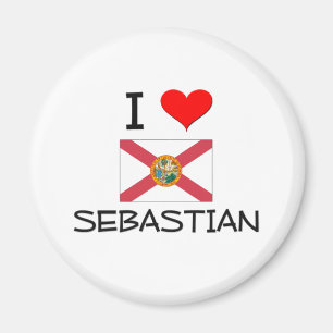 Jag älskar SEBASTIAN Florida Magnet