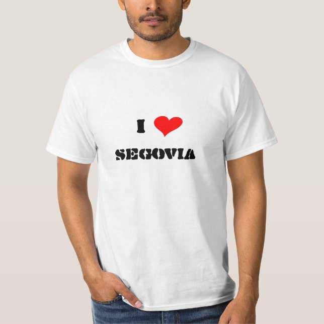 Jag älskar Segovia Tee Shirt (Framsida)