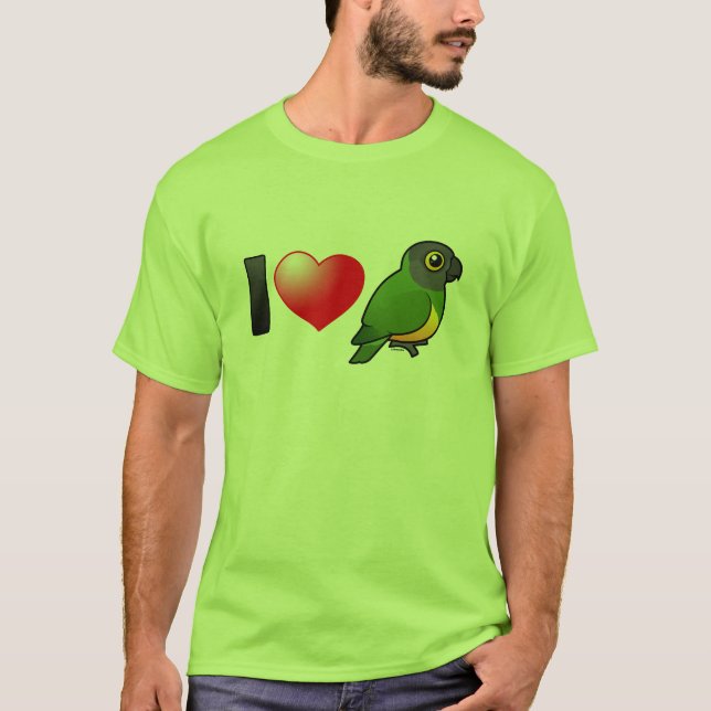 Jag älskar Senegal papegojor Tröja (Framsida)