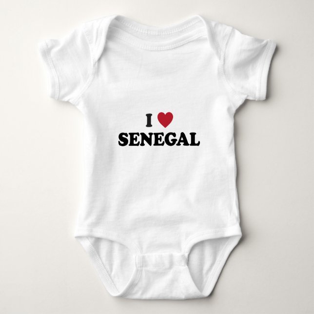 Jag älskar Senegal T-shirt (Framsida)