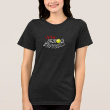 Jag älskar senior softboll t-shirt