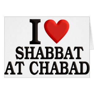 Jag älskar Shabbat på Chabad Hälsningskort
