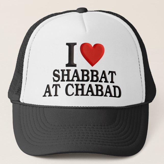 Jag älskar Shabbat på Chabad Truckerkeps (Framsida)