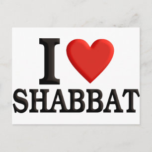 Jag älskar Shabbat Vykort