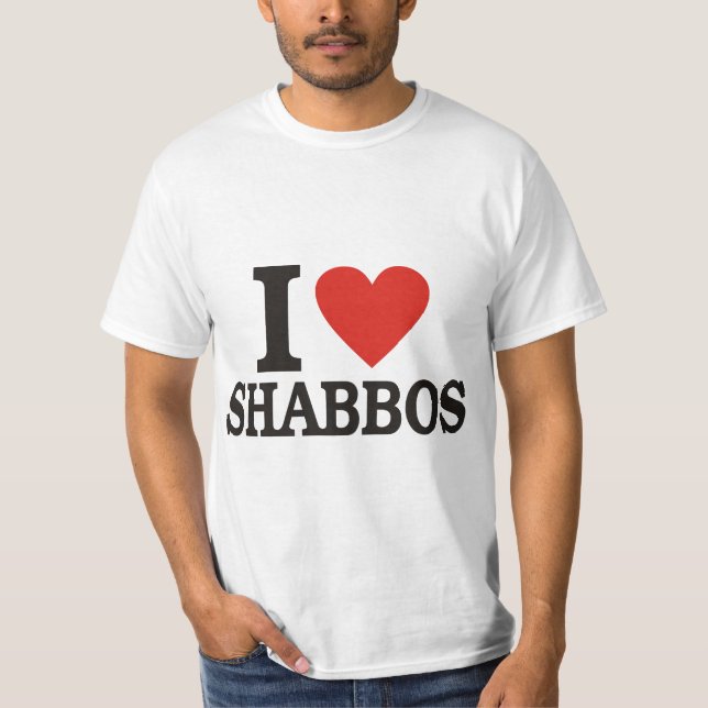 Jag älskar Shabbos T-shirt (Framsida)
