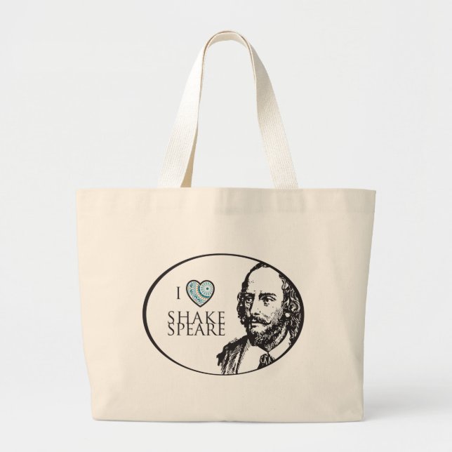 Jag älskar Shakespeare som totot hänger lös Jumbo Tygkasse (Framsidan)