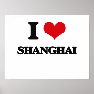 Jag älskar Shanghai Poster