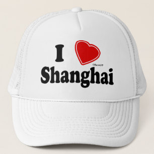 Jag älskar Shanghai Truckerkeps