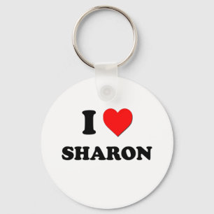 Jag älskar Sharon Nyckelring