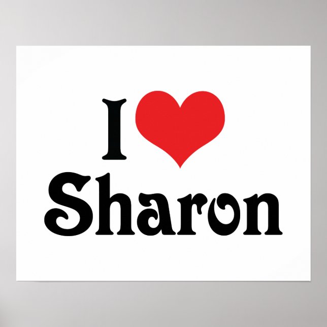 Jag älskar Sharon Poster (Framsidan)