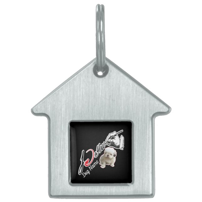 Jag älskar Shichon ID-bricka Husdjur (Framsidan)