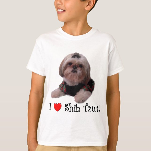 Jag älskar Shih Tzu Tröja (Framsida)