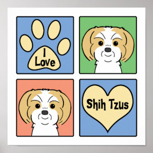 Jag älskar Shih Tzus Poster