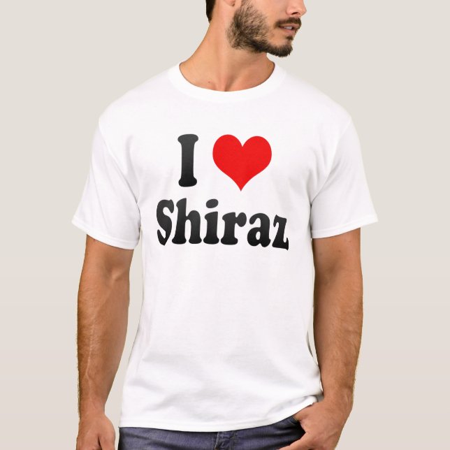 Jag älskar Shiraz, Iran T-shirt (Framsida)