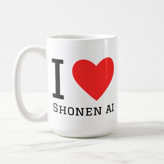 Jag älskar shonen ai kaffemugg (Vänster)