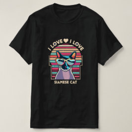 Jag älskar siamesk katt t shirt