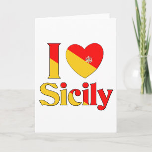 Jag älskar Sicily Helgkort