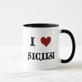 Jag älskar Sicily Mugg