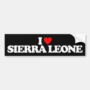JAG ÄLSKAR SIERRA LEONE BILDEKAL