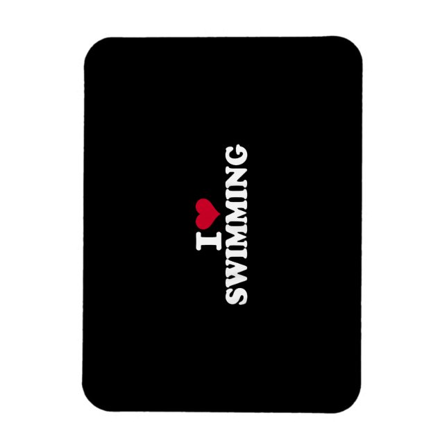 Jag älskar simning magnet (Vertikal)