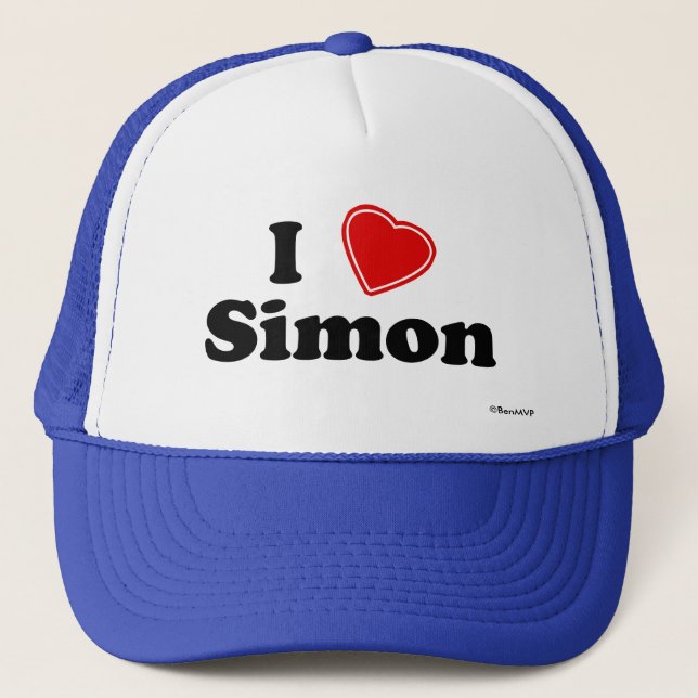 Jag älskar Simon Truckerkeps (Framsida)